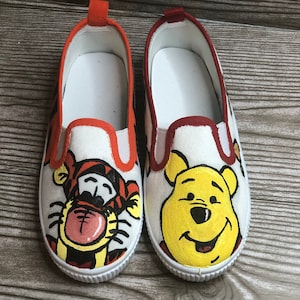 Winnie the Pooh | Winnie Shoes | Winnie the Pooh Shoes | Tigger Shoes | Winnie and Tigger | Custom Winnie and Tigger Shoes | Honey