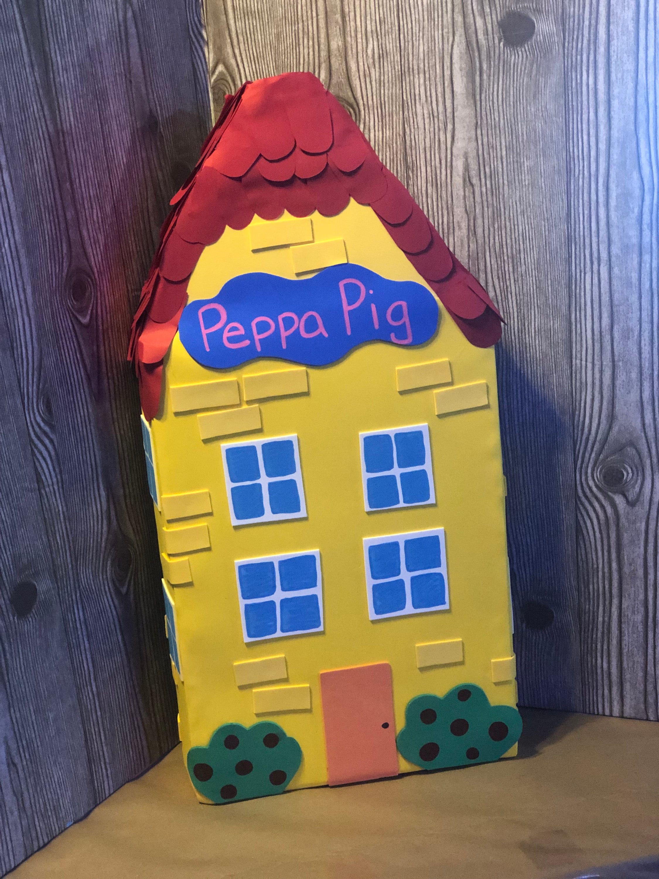 Peppa Pig House Prop Peppa Pig Birthday Decorations by 