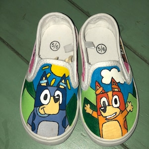 Bluey Shoes | Bluey and Bingo Shoes | Bluey and Bingo | Bluey | Bingo | Bluey Vans | Bluey Custom Shoes | Bluey and Bingo Custom Shoes