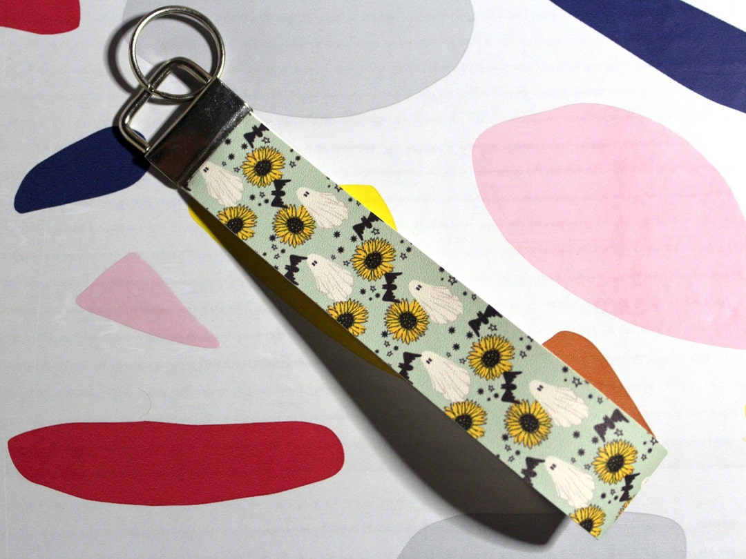 XGALBLA Sunflower Keychain Wristlet - Adjustable Lanyard For Keys & Small Items - Polyester Wrist Strap For Women Girls - View #9