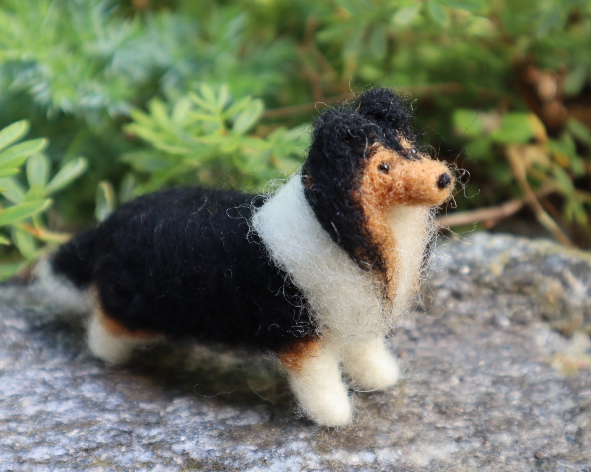Needle Felted Collie/ Sheltie Needlefelted Dog Hand Made Etsy