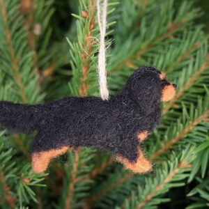 Needle Felted Cavalier King Charles Spaniel, Miniature, Christmas Decoration, Christmas Ornament, Gift for animal lover image 4