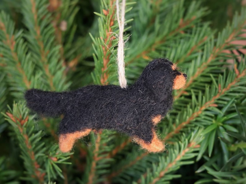 Needle Felted Cavalier King Charles Spaniel, Miniature, Christmas Decoration, Christmas Ornament, Gift for animal lover image 4
