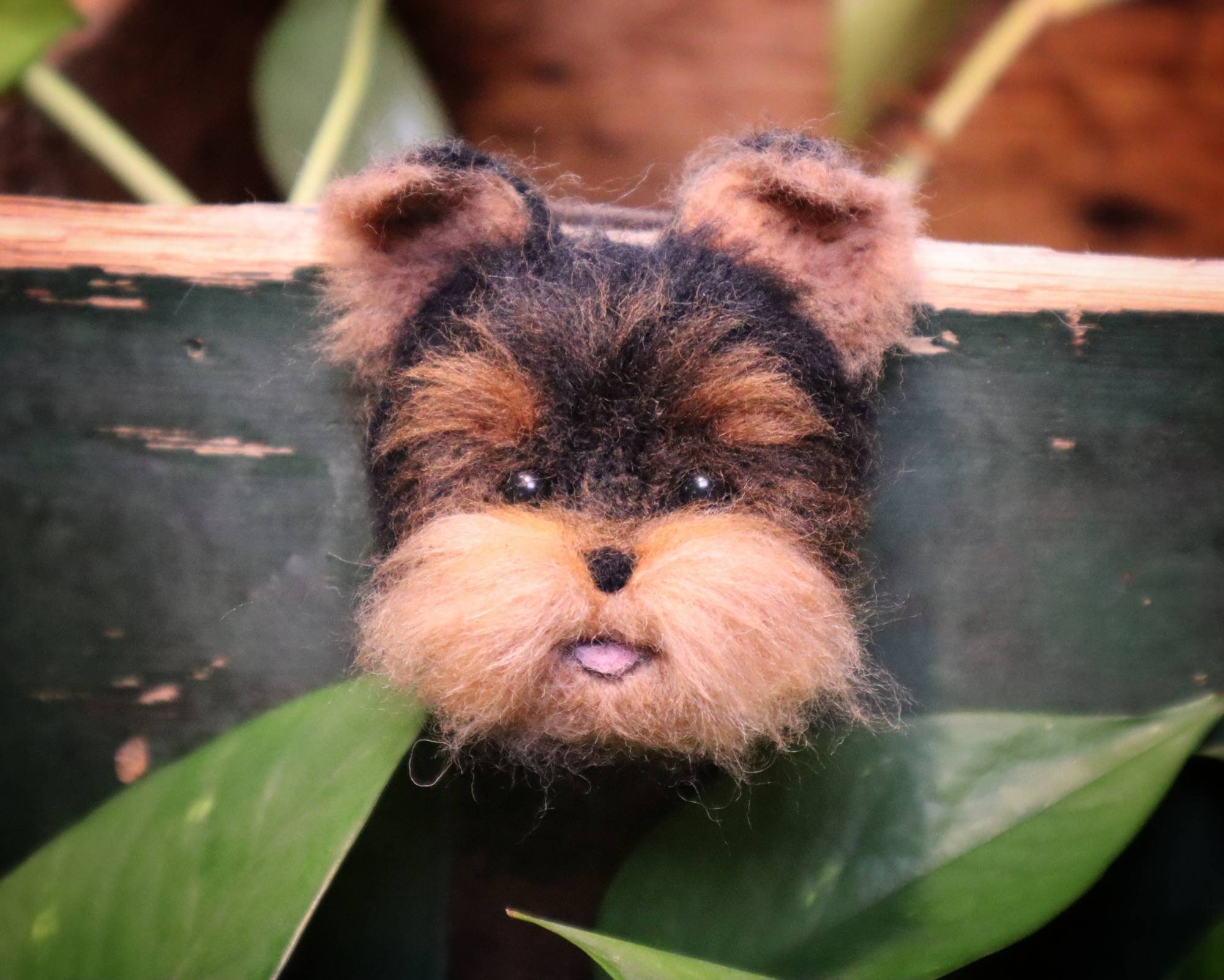 Needle Felted Yorkie Needle Felted Dog Brooch Needle Felted Etsy
