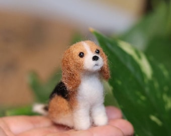 Needle Felted Little Beagle