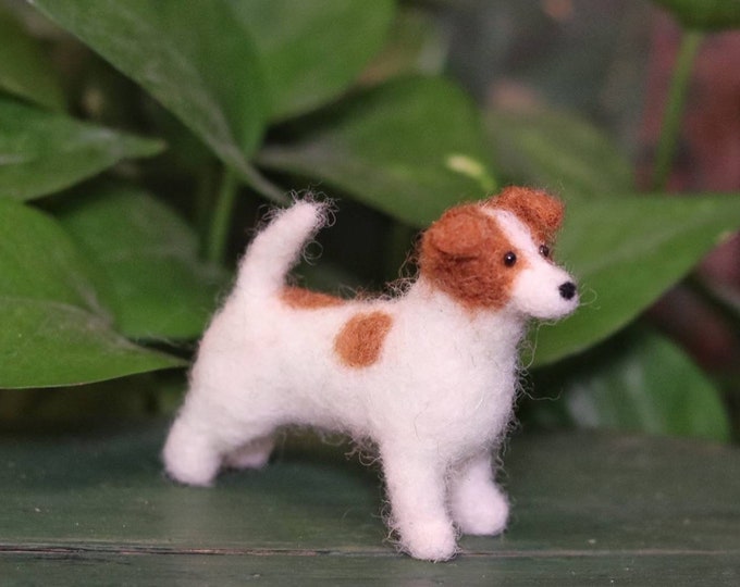 Needle Felted Jack Russel Terrier Etsy