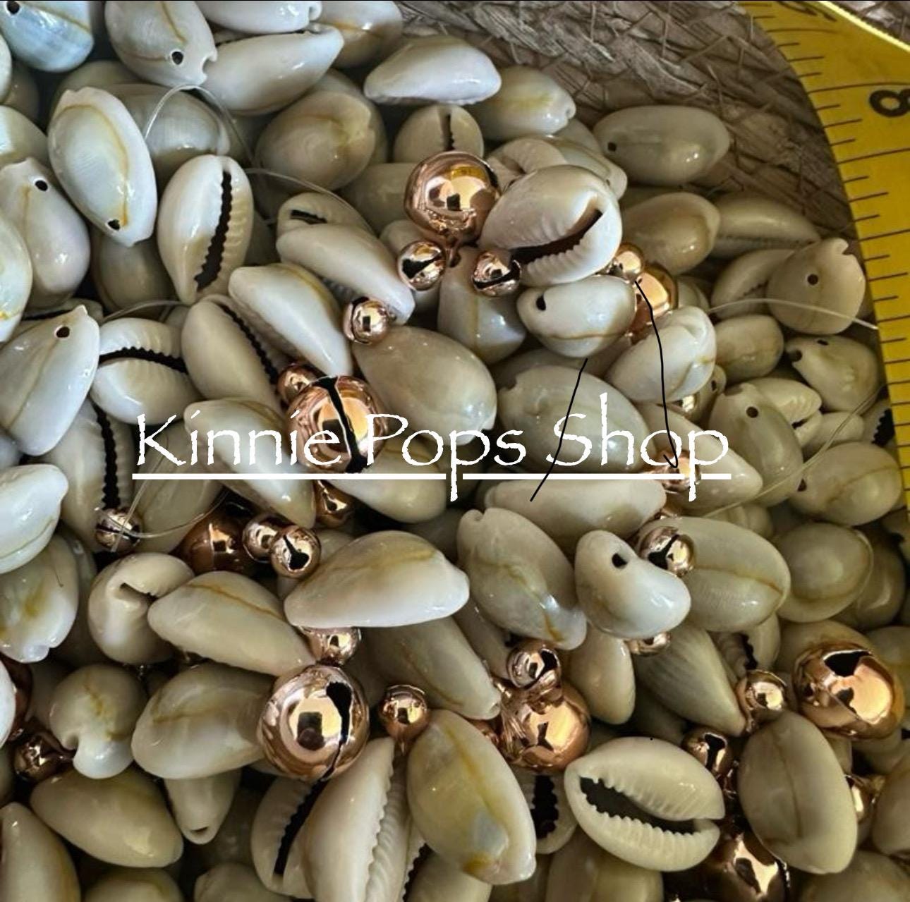 Cowrie Shells and Jingle Bells Cluster Bracelet - Etsy