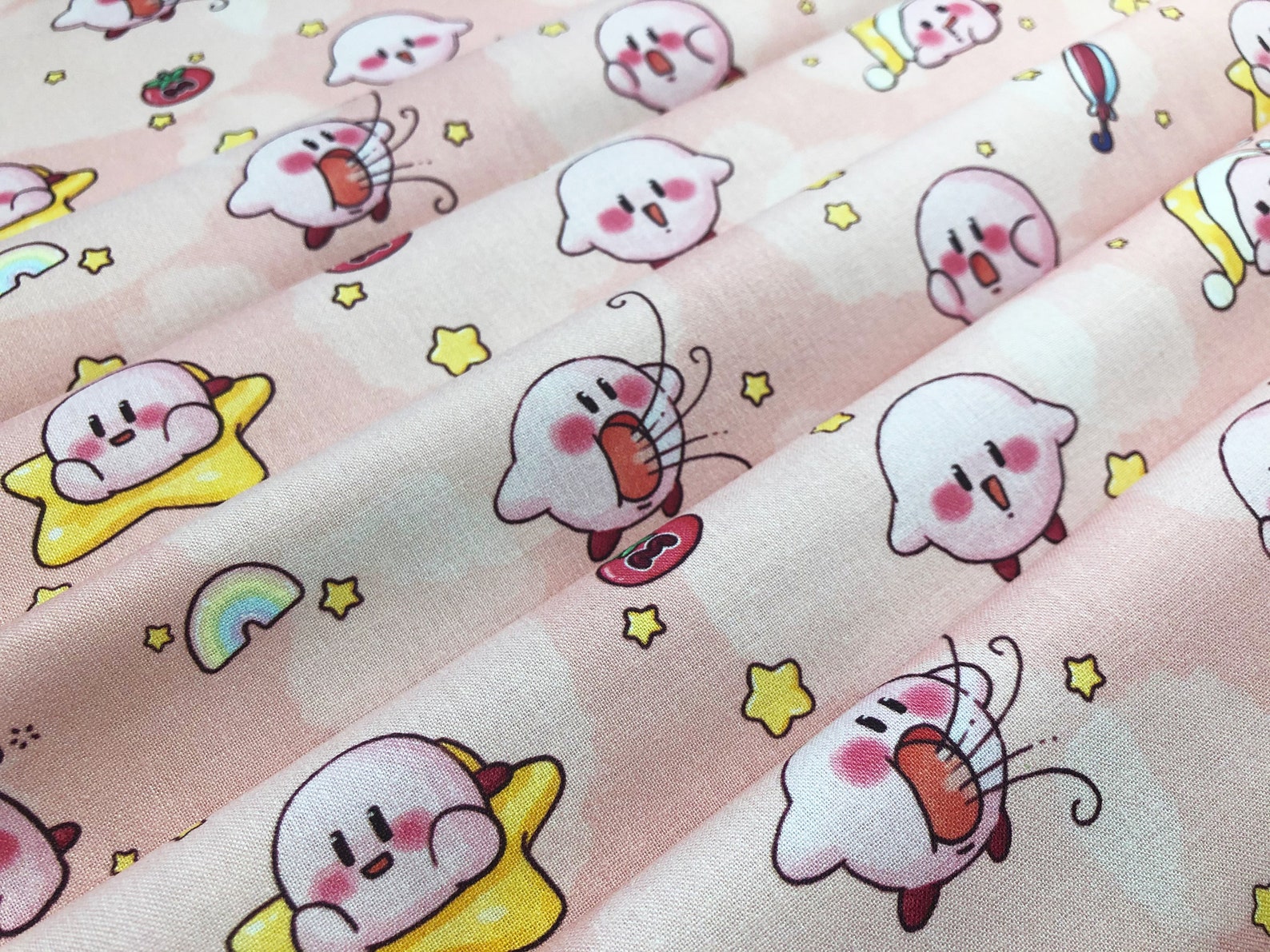 Kirby Fabric kirby's Epic Cotton by the Etsy UK