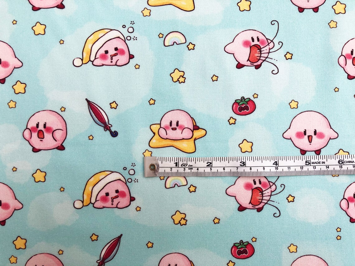 Kirby Fabric Kirby's Epic Cotton by the Etsy
