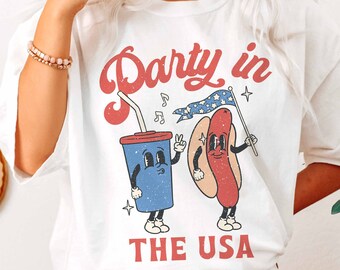 Party In the USA Shirt Fourth Of July Shirt Patriot Shirt 4th of July Tshirt Merica Shirt Trendy Shirt Independence Day Shirt Merica Tee