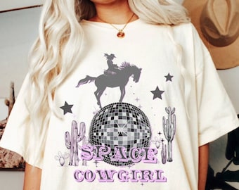 Space Cowgirl Shirt Space Cowgirl Outfit Texas Shirt Barbiecore Shirt Cowgirl Shirt Mystical Shirt Western Shirt Western Graphic Tee Rodeo