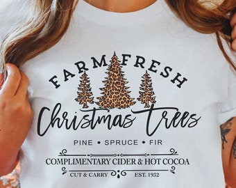 Christmas shirt for Woman Leopard Christmas Shirt Christmas Tree Shirt Womens Christmas Shirt Leopard Print Christmas Sweatshirt Cute Shirt
