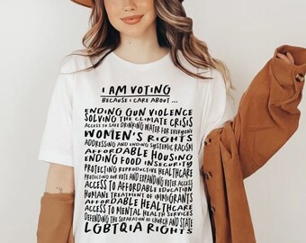 I am Voting shirt Vote Shirt Activist shirt Lgbt shirt Equal Rights Shirt We the People Bans off our Bodies Feminist hoodie Vote Tshirt