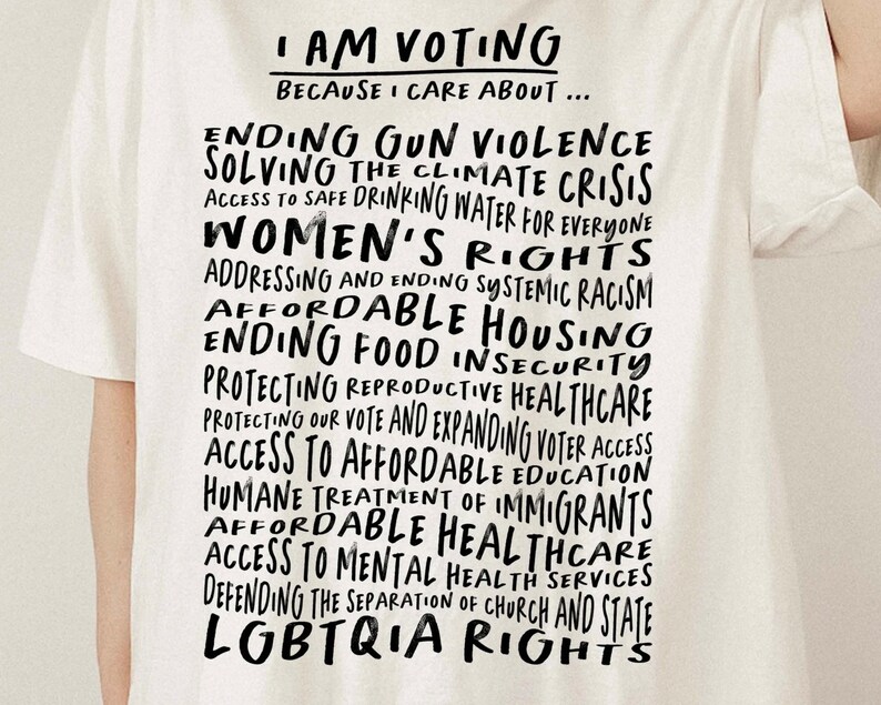 I am Voting shirt Vote Shirt Activist shirt Lgbt shirt Equal Rights Shirt We the People Bans off our Bodies Feminist hoodie Vote Tshirt LGBT image 2
