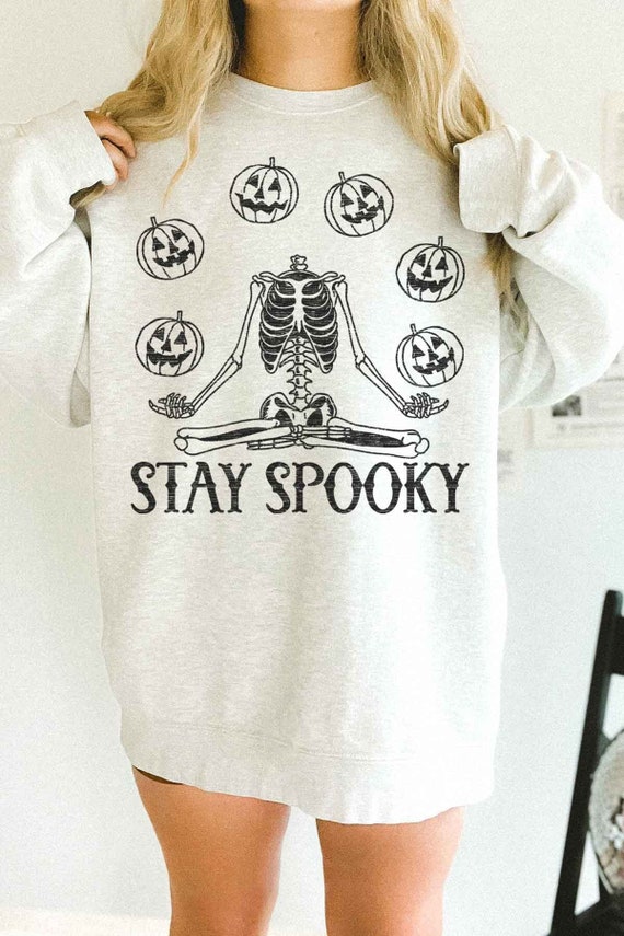 Spooky Sweatshirt Spooky Vibes Sweatshirt Halloween Sweatshirt Spooky Season Sweatshirt Halloween Crewneck Fall Sweatshirt Halloween Sweater