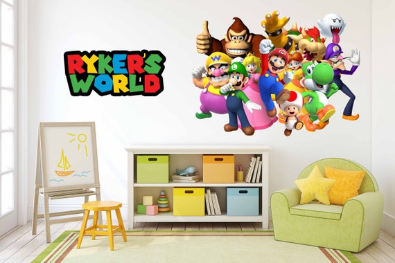 Super Mario Inspired Decal Mario Decal Game Room Mario Kart