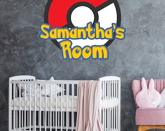 子供用カスタム名前デカール、ゲームルームデカール、子供部屋デカール、名前ウォールデカール、子供部屋の装飾、カスタム誕生日デカール、再配置可能なデカール