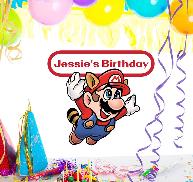 Super Mario Inspired Decal Mario Decal Game Room Mario Kart Etsy