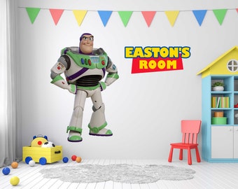 Buzz Lightyear Inspired Decal,Game Room Decal, Toy Story Decal, Buzz inspired Wall Decal, Toy Story Murals, Toy Story Art,Toy Story Birthday