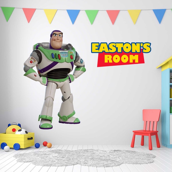 Buzz Lightyear Inspired Decal,Game Room Decal, Toy Story Decal, Buzz inspired Wall Decal, Toy Story Murals, Toy Story Art,Toy Story Birthday