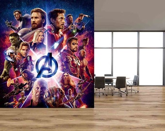 Superhero Decal, Superhero wall Decal, Game Room, Superhero Wall Decor, Superhero Birthday, Avengers Inspired Decal, Superhero Mural