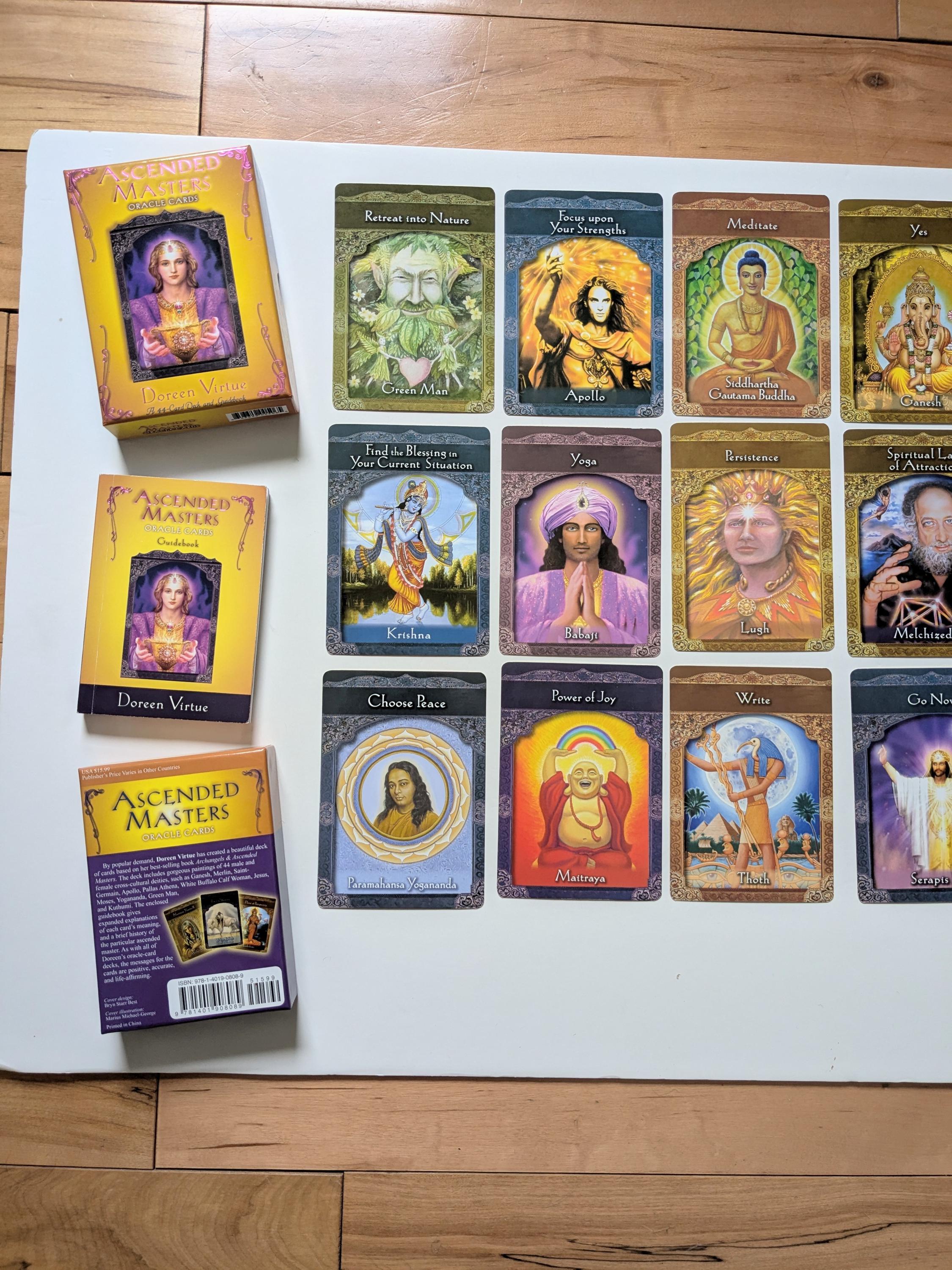 Doreen Virtue Ascended Masters Tarot Cards (out of Print) - Etsy