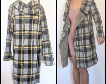 Plaid Cynthia Rowley Sweater Coat