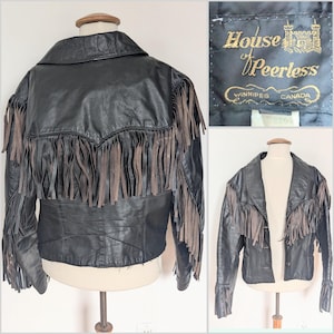 Vintage Fringe Leather Jacket