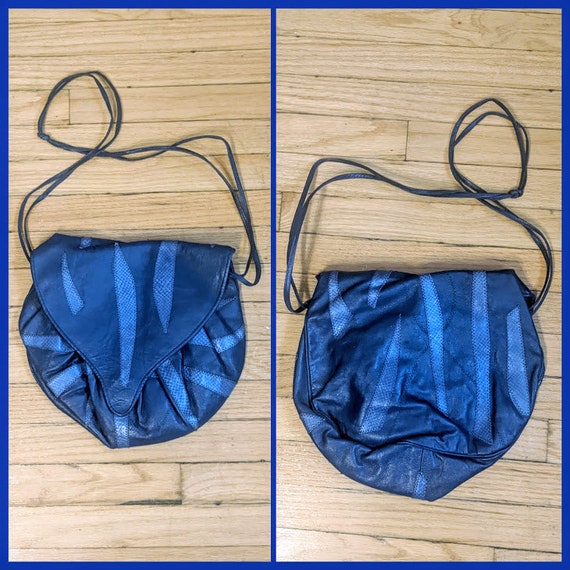 80s Glam Leather Patchwork Bag