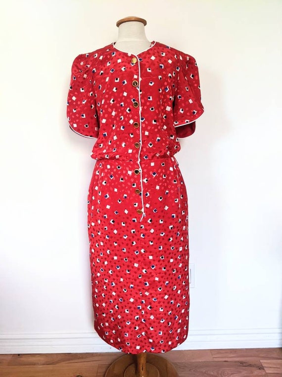 Vintage Rockabilly Pencil Dress - image 2