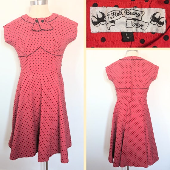 L Hell Bunny Vixen Ladybug Dress - Etsy