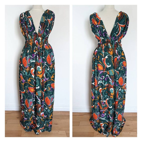 Late 60s Green Gown - image 1