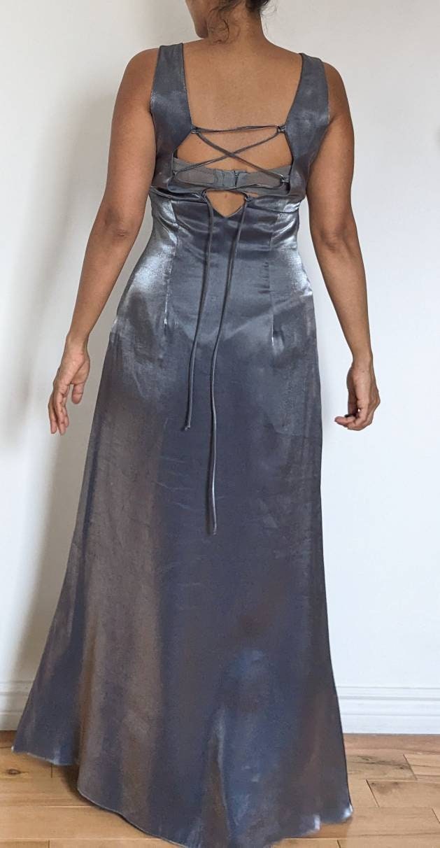 grunge 90s prom dresses 90s Prom Dress with Adjustable Straps