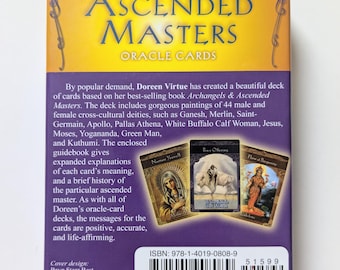 美品ASCENDED MASTERS オラクルカード Doreen Virtue Original ASCENDED MASTERS Oracle Cards Doreen Virtue OOP NEW