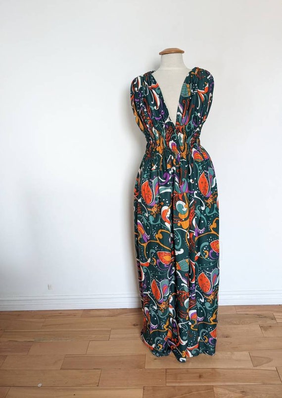Late 60s Green Gown - image 3