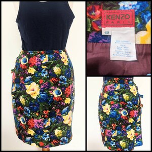 Kenzo Floral Print Skirt
