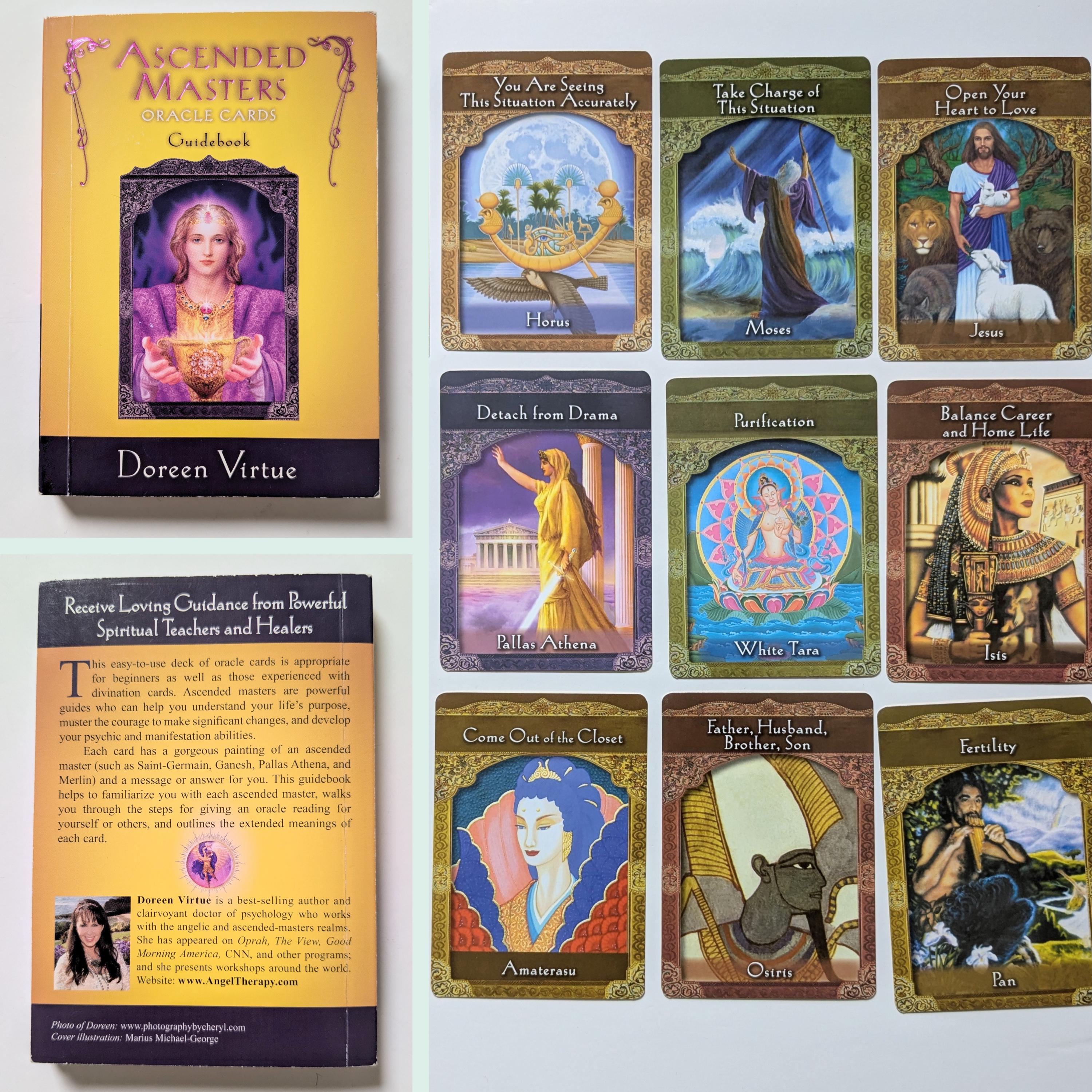 【即納&大特価】 Cards Tarot Masters Ascended Virtue Doreen (out Etsy - Print) of 健康・医学