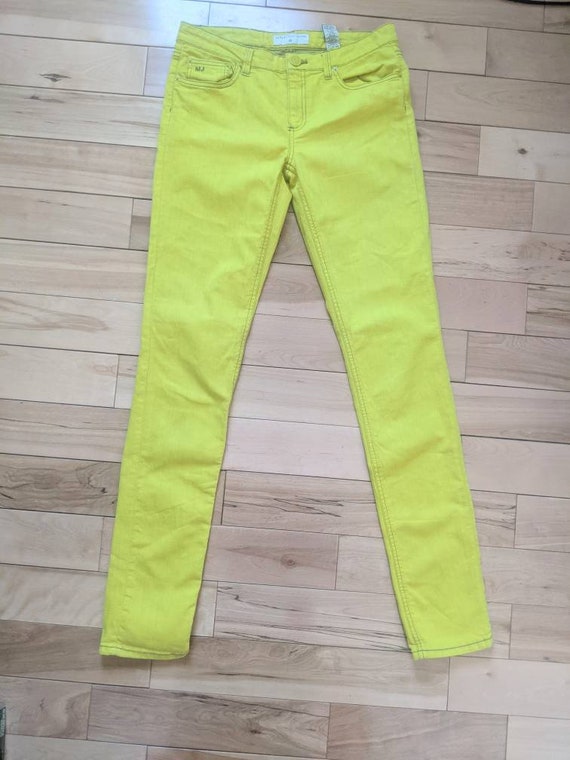 Marc Marc Neon Yellow Jeans - Etsy