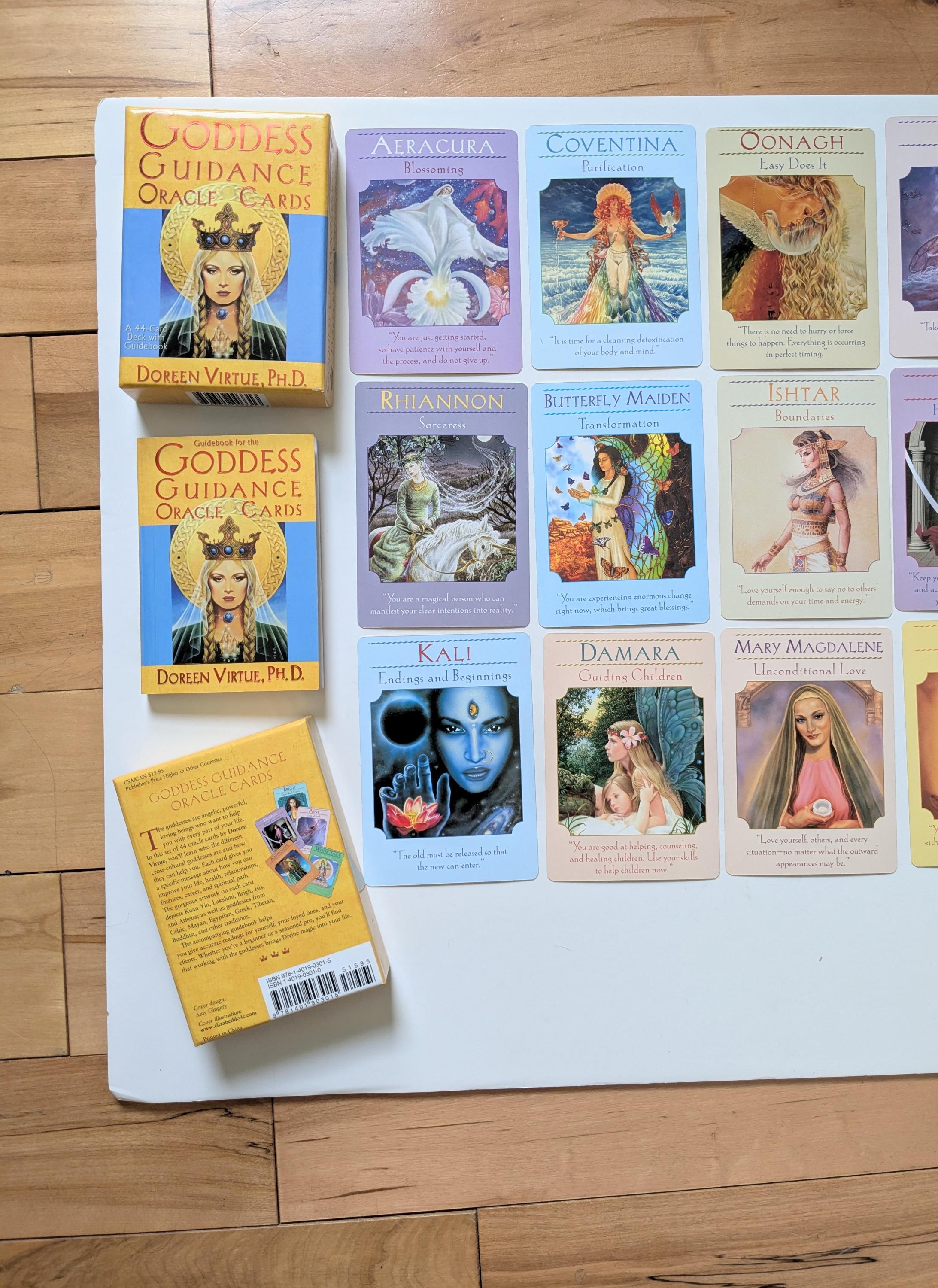 ORACLE CARDS - GODDESS GUIDANCE DOREEN VIRTUE 44 CARD DECK