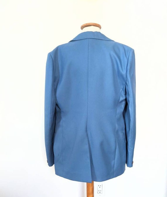 Retro Menswear Blue Jacket and Waistecoat - image 3