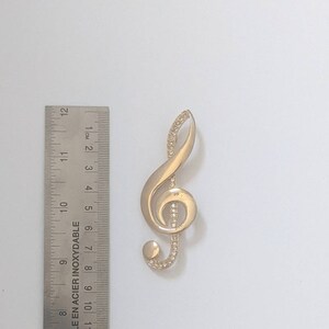 Large Treble Clef Brooch