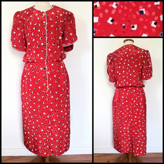 Vintage Rockabilly Pencil Dress - image 1