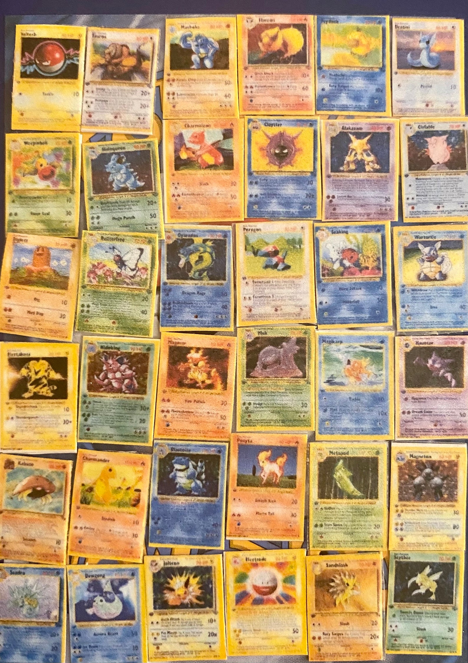 1st Generation Miniature Pokémon Cards Openable Miniature Etsy