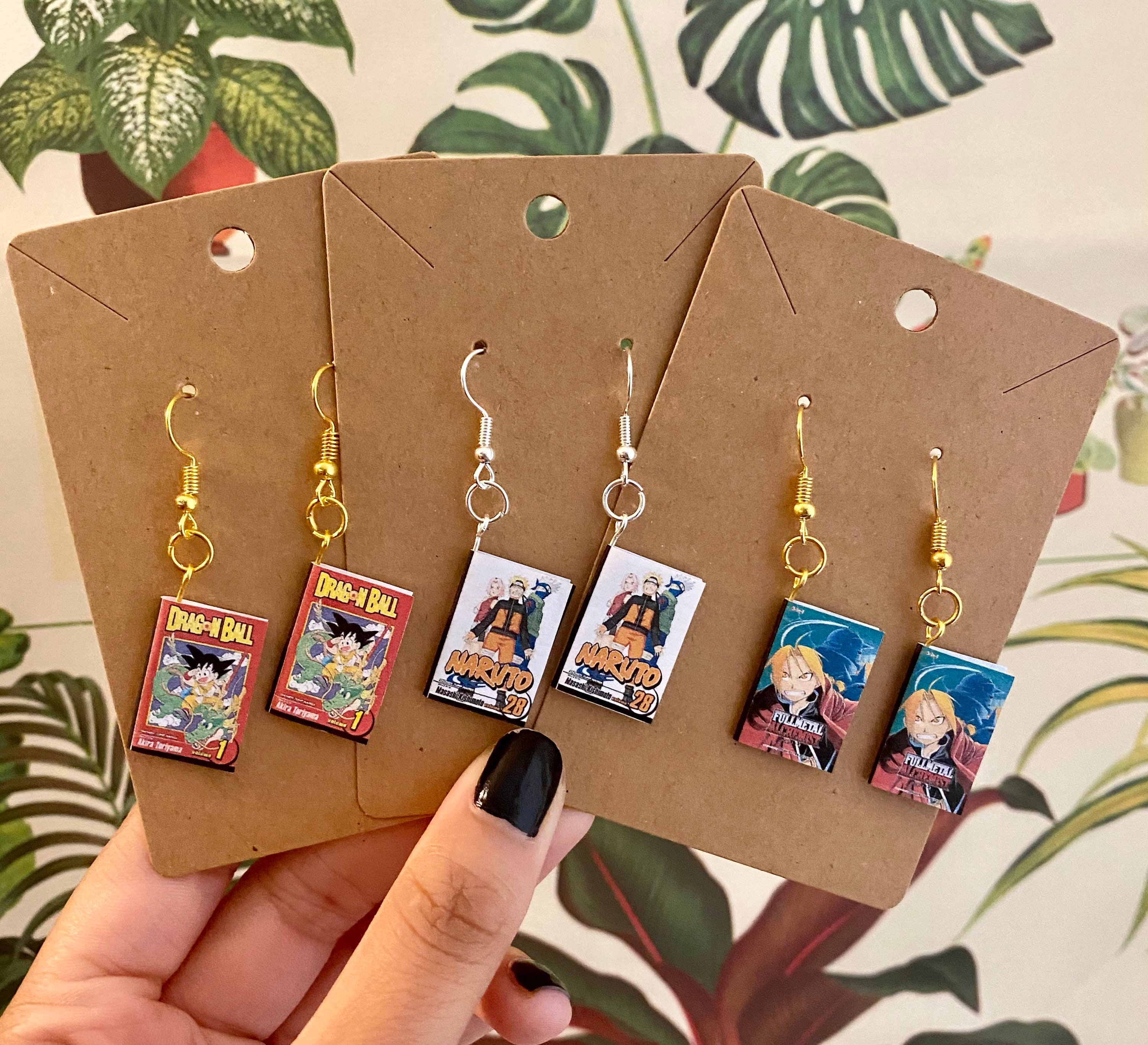 Custom Miniature Manga Earrings Custom DangleDrop Earrings Etsy
