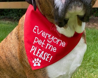 therapy dog scarf
