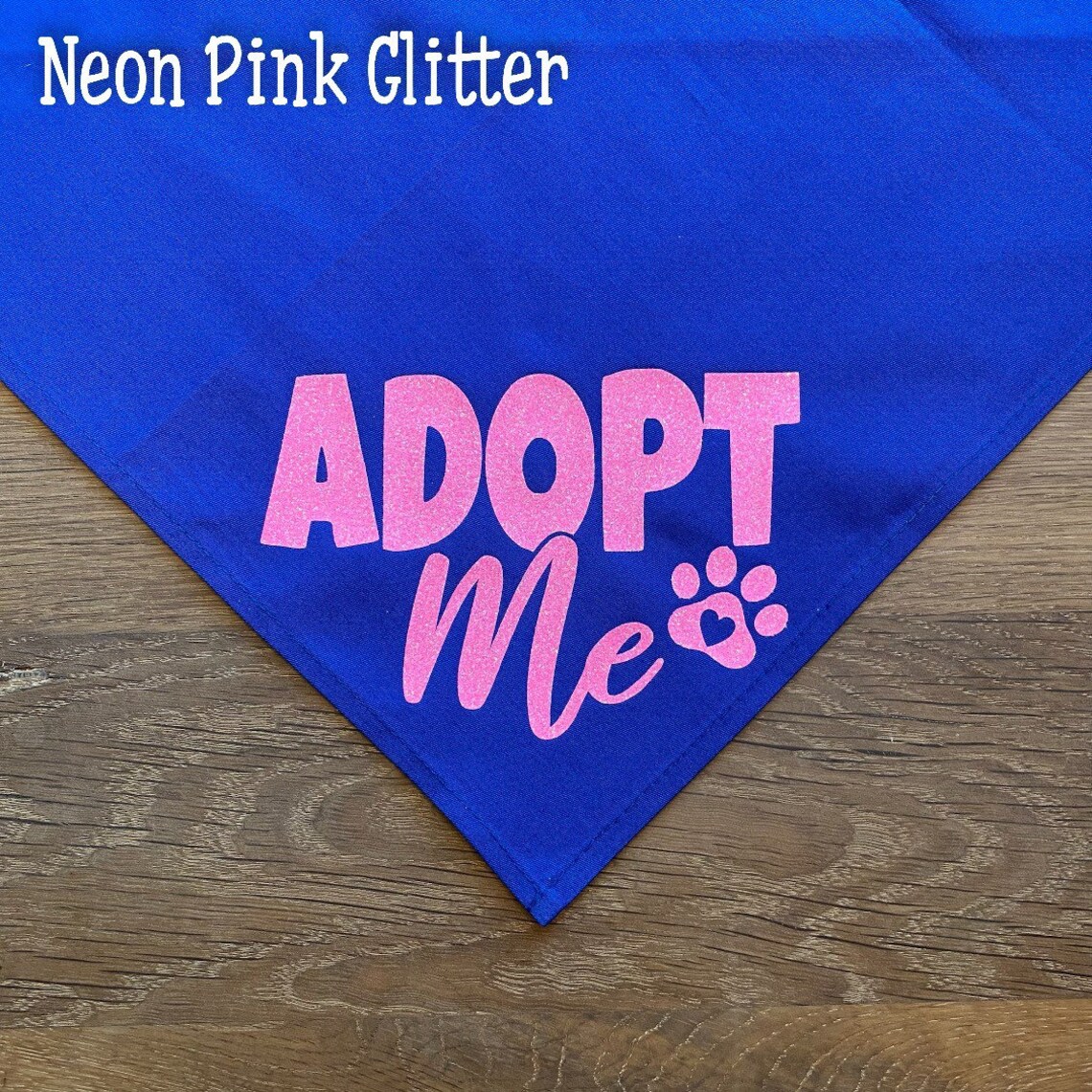 ADOPT Me Dog Bandana for Large Dogs Rescue Dog Bandana cute Etsy