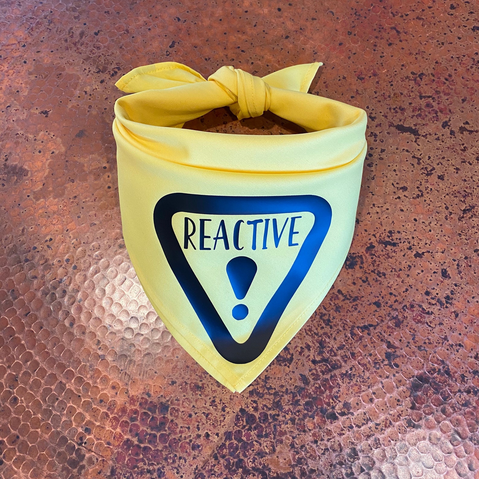 REACTIVE Dog Bandana for Large Dogs Dog Reactive Bandana Etsy