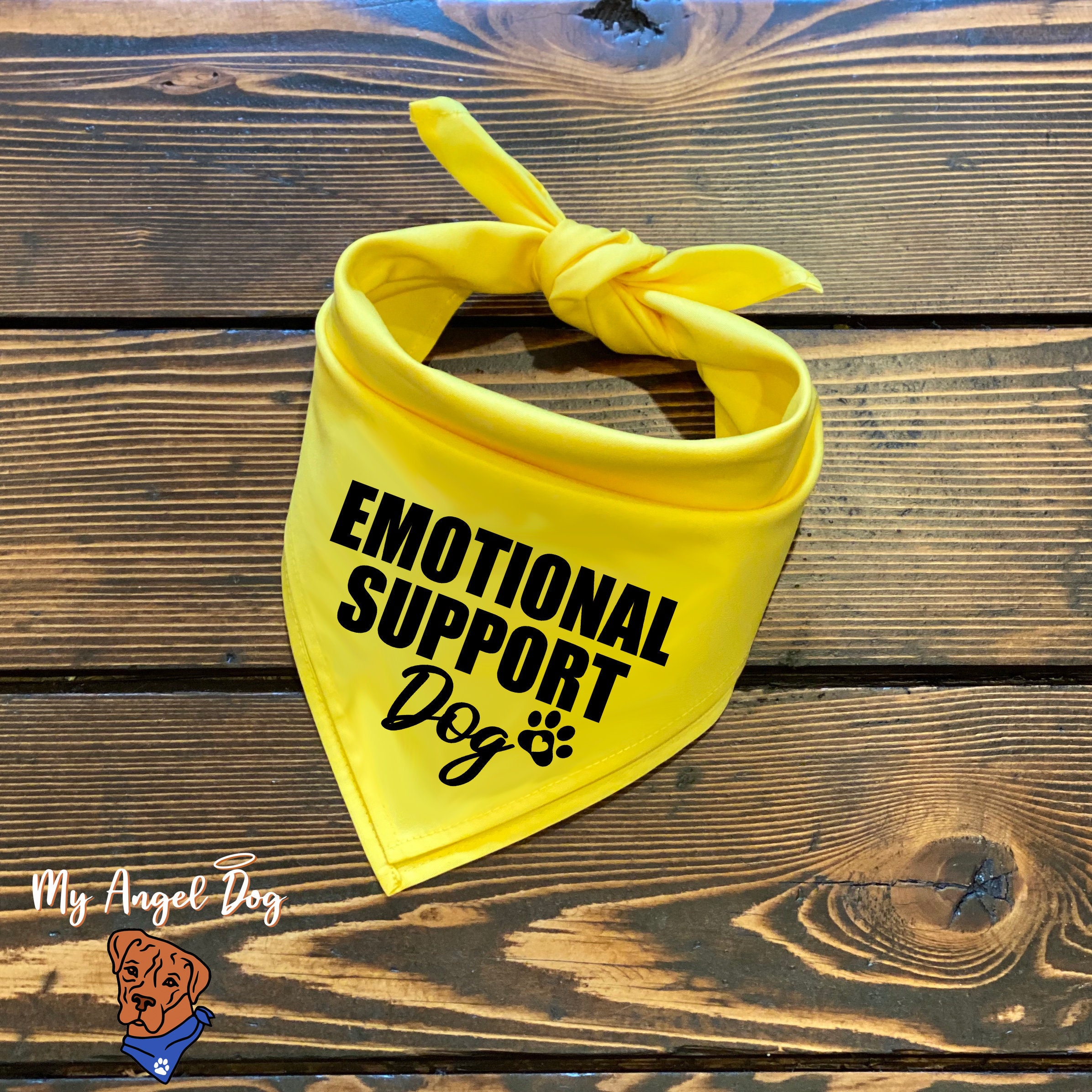 APOYO EMOCIONAL Perro Bandana para perros grandes ESA Pet Etsy