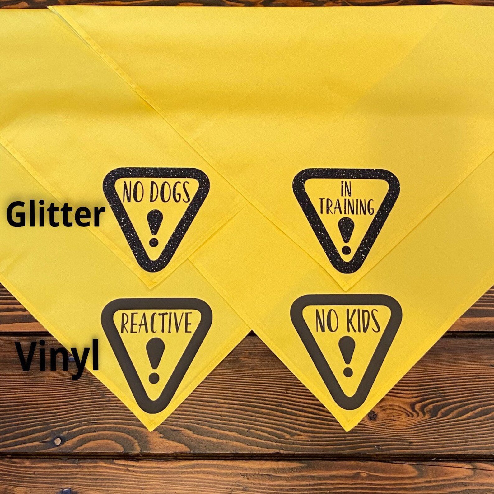 REACTIVE Dog Bandana for Large Dogs Dog Reactive Bandana Etsy