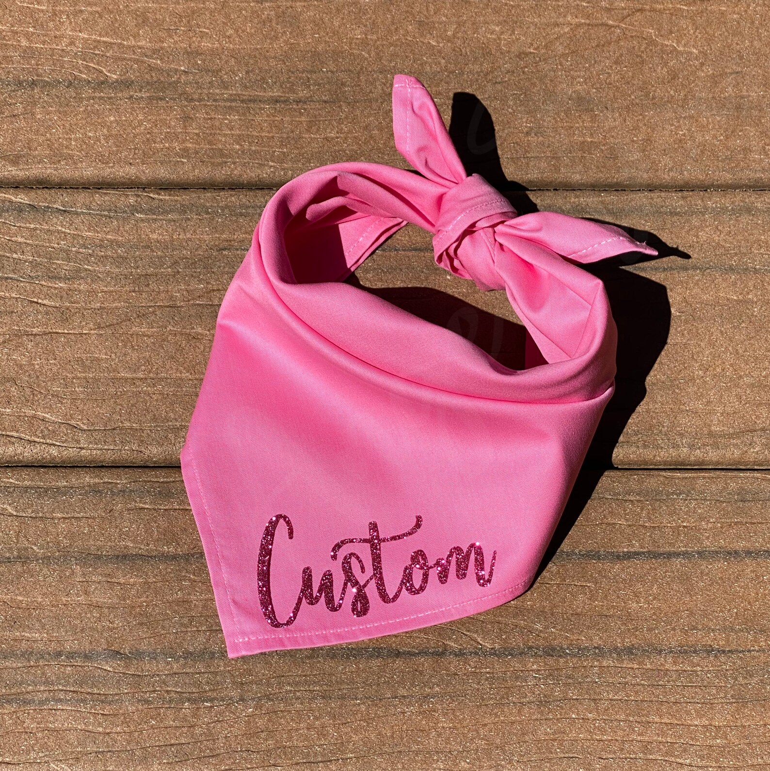 CUSTOM Dog Name Bandana Bling or Print for Large Dogs Etsy